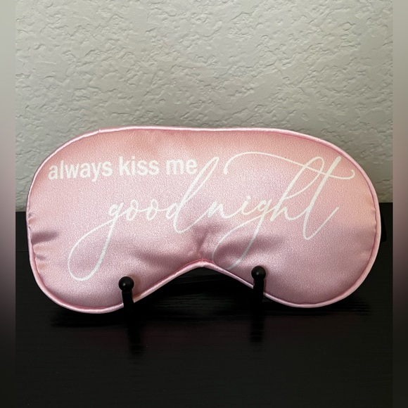 RESERVED New “Always Kiss Me Goodnight” Silk Sleep Mask - Picture 2 of 2